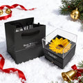 1set, Golden Sunflower necklace Party gift set, exquisite imitation flower drawer jewelry box, romantic occasion gift