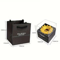1set, Golden Sunflower necklace Party gift set, exquisite imitation flower drawer jewelry box, romantic occasion gift