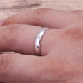 Custom Engrave Real Pure 925 Sterling Silver Rings For Women And Men Simple Couple Ring Smooth Wedding Band For Lover…