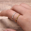 Custom Engrave Real Pure 925 Sterling Silver Rings For Women And Men Simple Couple Ring Smooth Wedding Band For Lover…