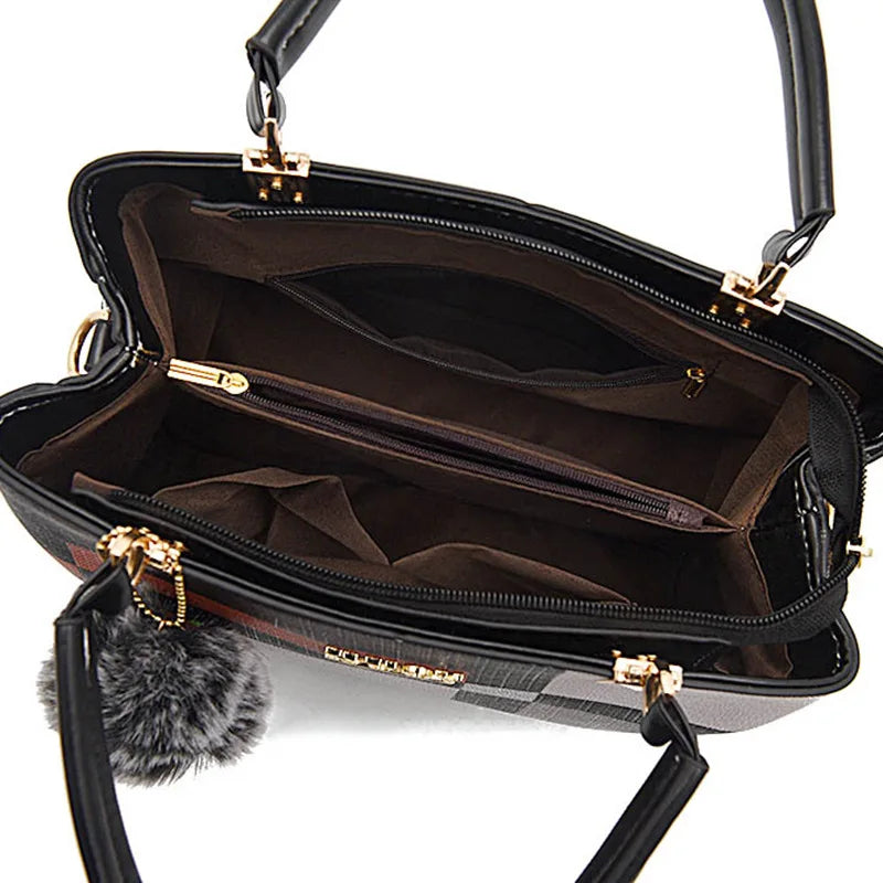 Elegant Designer Handbags Women Bags Messenger PU Leather Crossbody Bags Hairball tassen Girls Shoulder Bag Top-hand …