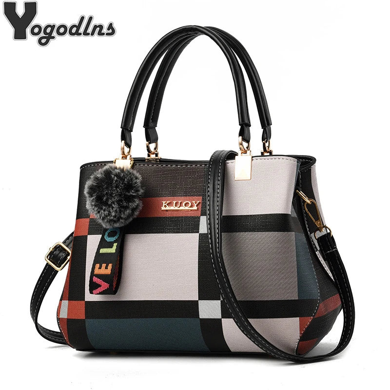 Elegant Designer Handbags Women Bags Messenger PU Leather Crossbody Bags Hairball tassen Girls Shoulder Bag Top-hand …