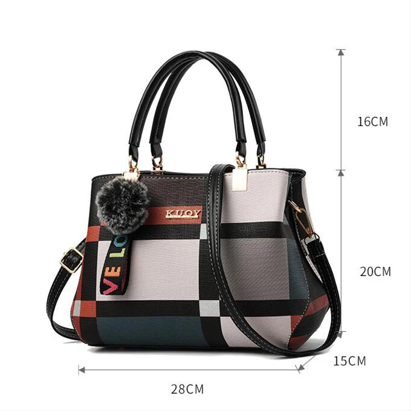 Elegant Designer Handbags Women Bags Messenger PU Leather Crossbody Bags Hairball tassen Girls Shoulder Bag Top-hand …