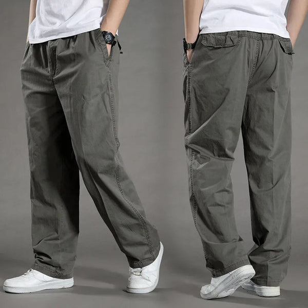 Men's Cargo Pants Summer Spring Cotton Work Wear New In Large Size 6XL Casual Climbing Joggers Sweatpants Hombre Autu…