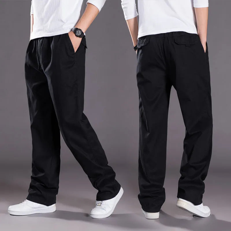 Men's Cargo Pants Summer Spring Cotton Work Wear New In Large Size 6XL Casual Climbing Joggers Sweatpants Hombre Autu…