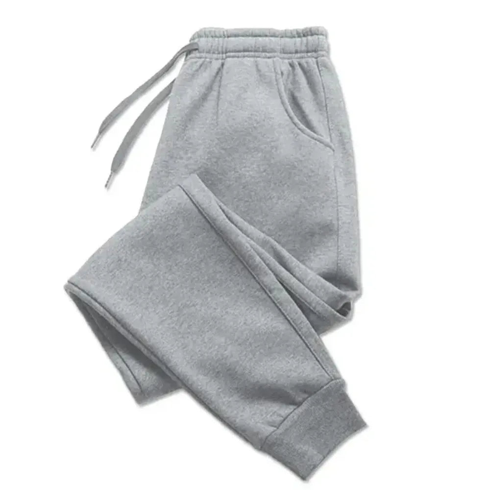 Mens Casual Pants Autumn Winter Fleece Sweatpants Men Running Jogger Sports Gym Trousers Fashion Solid Color Workout …