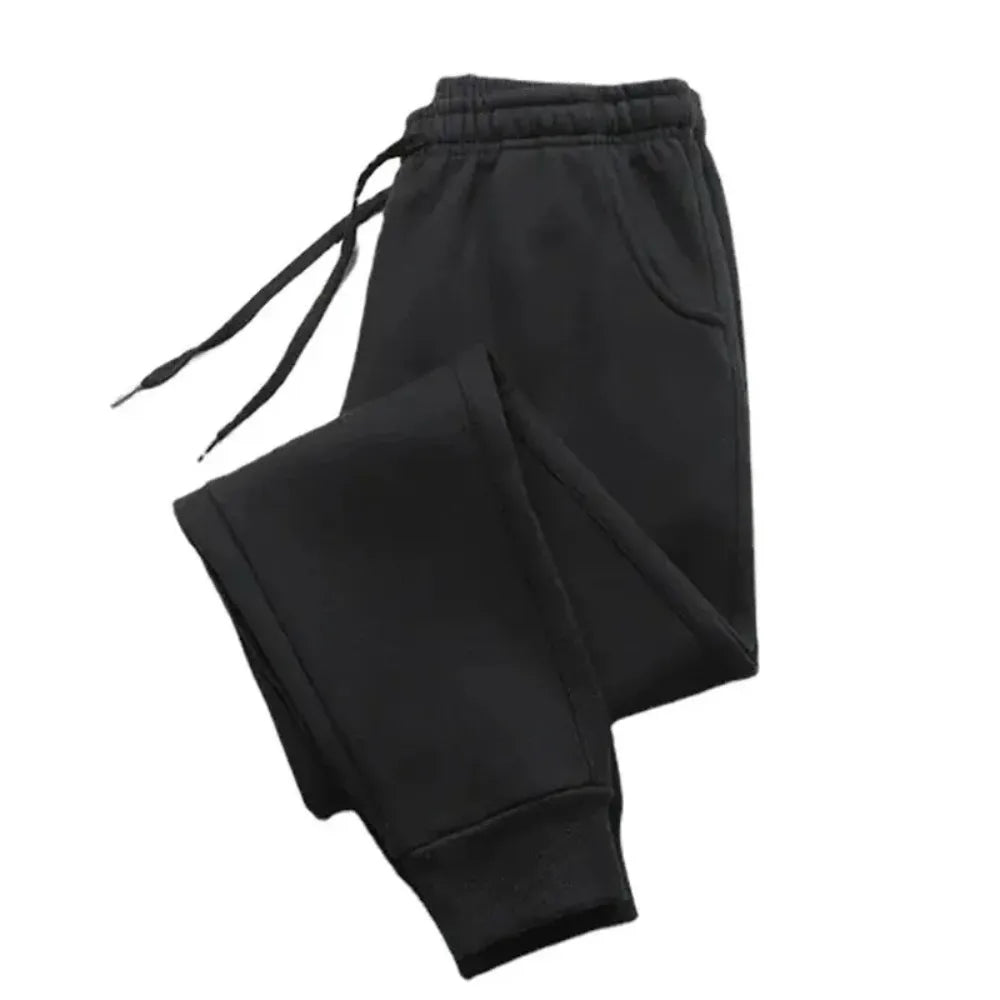 Mens Casual Pants Autumn Winter Fleece Sweatpants Men Running Jogger Sports Gym Trousers Fashion Solid Color Workout …